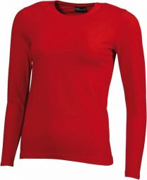 Damen T-Shirt langarm James & Nicholson JN 54