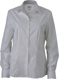 Popeline Bluse langarm James & Nicholson JN 626