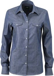 Denim Bluse James & Nicholson JN 628