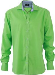 Gepunktetes Hemd langarm James & Nicholson JN 634