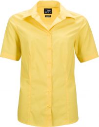 Popeline Business Bluse kurzarm James & Nicholson JN 643