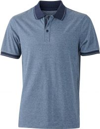 Herren Jersey Heather Polo James & Nicholson JN 706