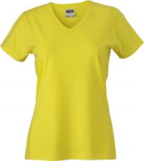 Körperbetontes Damen T-Shirt V-Neck James & Nicholson JN 972