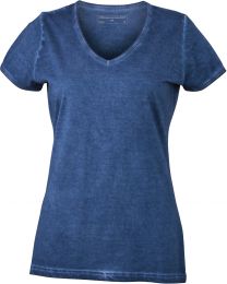 Damen V-Neck T-Shirt "Gipsy" James & Nicholson JN 975