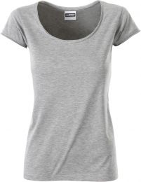 Damen Bio T-Shirt mit Rollsaum James & Nicholson JN 8001