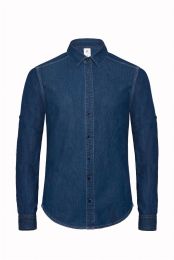 Denim Twill Hemd langarm B&C DNM Vision /men