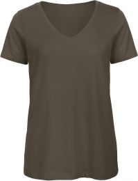 Damen V-Neck T-Shirt B&C Inspire V T /women