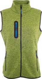 Damen Strickfleece Weste mit Stehkragen James & Nicholson JN 773