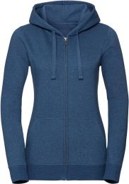 Damen Melange Kapuzen Sweatjacke Russell 263F