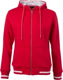 Damen Kapuzen Club Sweat Jacke James & Nicholson JN 775