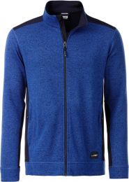 Herren Workwear Strickfleece Jacke James & Nicholson JN 862