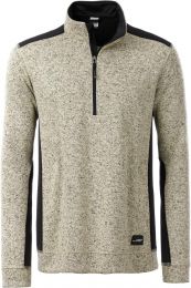 Herren Workwear Strickfleece Halfzip James & Nicholson JN 864