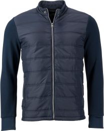 Herren Hybrid Sweat Jacke James & Nicholson JN 1124