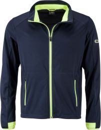 Herren 3-Lagen Sport Softshell Jacke James & Nicholson JN 1126