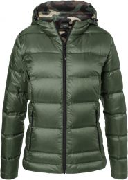 Damen Kapuzen Daunenjacke James & Nicholson JN 1151