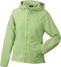 Damen Microfleece Kapuzenjacke James & Nicholson JN 146