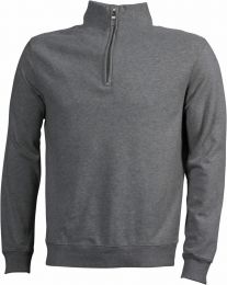 Sweater mit 1/4 Zip James & Nicholson JN 352