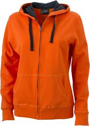 Schwere Damen Kapuzenjacke James & Nicholson JN 594