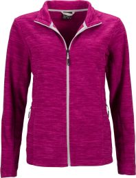 Damen Melange Fleece Jacke James & Nicholson JN 769