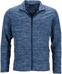 Herren Melange Fleece Jacke James & Nicholson JN 770