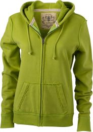 Damen Vintage Kapuzen Sweatjacke James & Nicholson JN 942