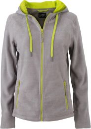 Damen Kapuzen Fleecejacke James & Nicholson JN 997