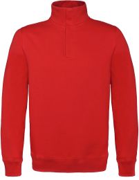 Sweater mit 1/4 Zip B&C ID.004 Cotton Rich