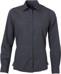 Popeline Bluse langarm James & Nicholson JN 677