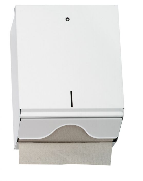 Papierhandtuchspender Metall weiß